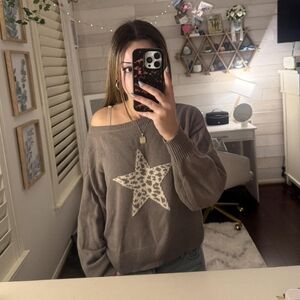 Hollister Brown Sweater